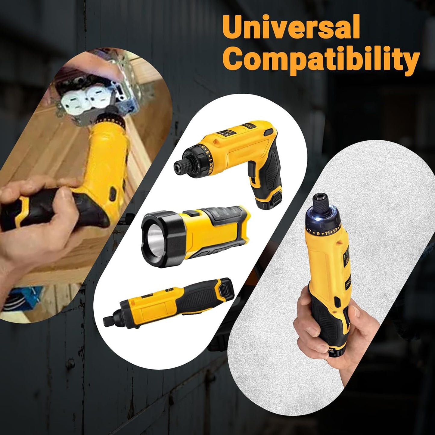 SHENTEC 2-pack 2000mAh 8-Volt vervangende accu compatibel met DEWALT