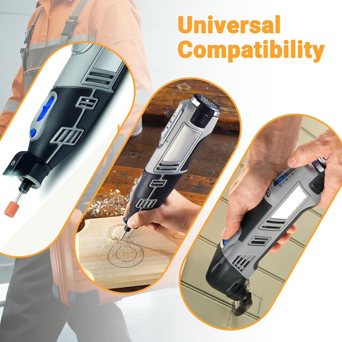SHENTEC 3000mAh 12V lithium-ionbatterij compatibel met Dremel (12V oplader inbegrepen)