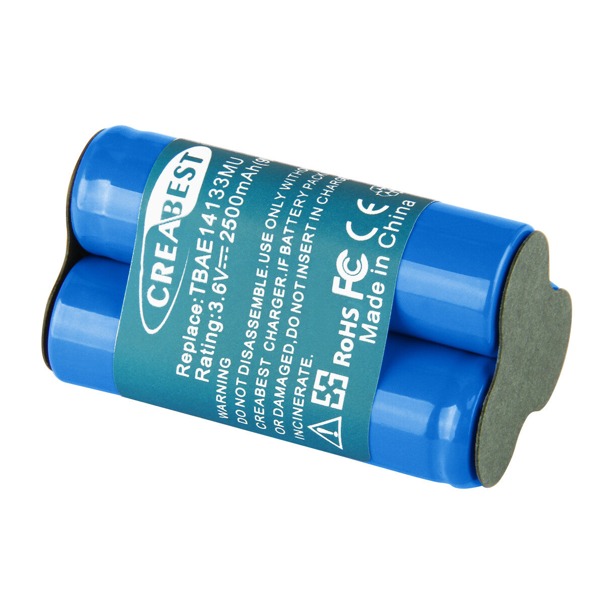 2.5Ah 3.6V Ni-MH Vervangingsbatterij voor AEG Electrolux Handstofzuiger Junior Type TBAE14133M