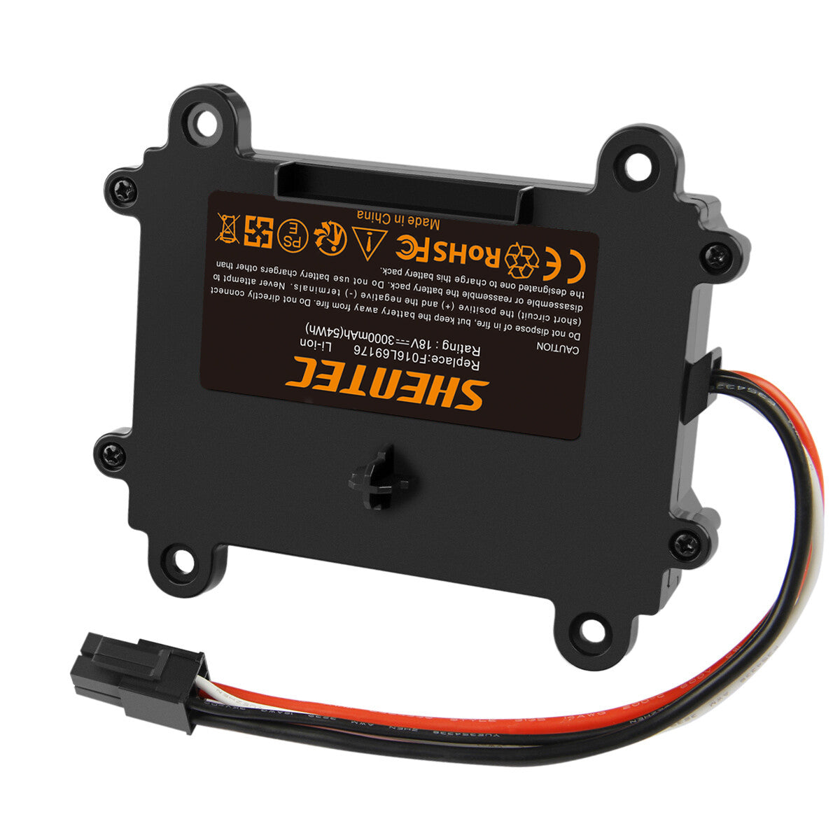 SHENTEC 3.0Ah 18V LI-ION ACCU VOOR BOSCH INDEGO F016L69176 F016104898 5INR19/66 S+400