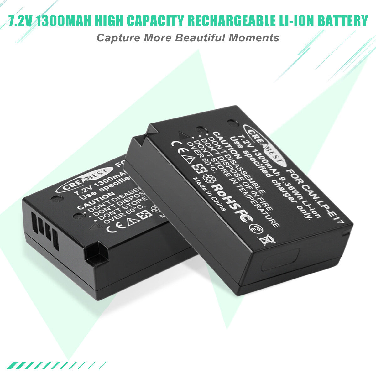 2x LP-E17 Batterij+Lader voor Canon M3 200D 250D 750D 850D 800D X8i X9 77D M6 M5