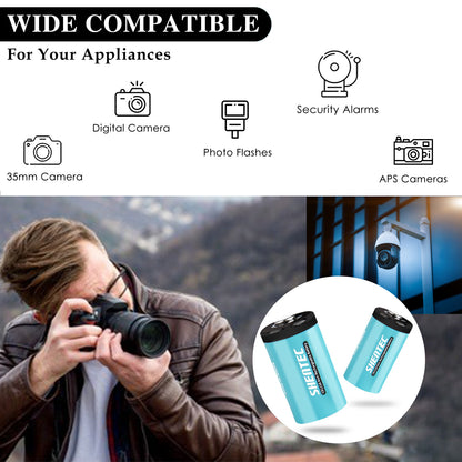 SHENTEC 20x 3V 1600mAh 123 CR123 CR123A lithiumbatterij voor DL123A-fotocamera