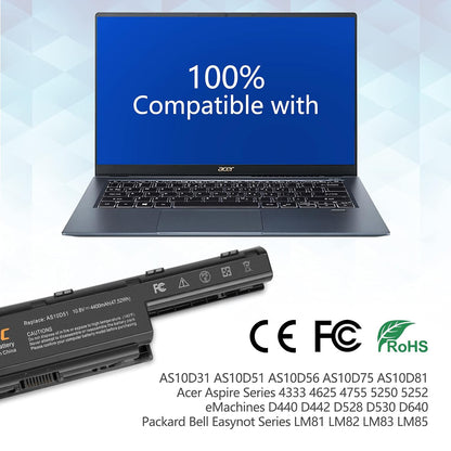 SHENTEC AS10D31 AS10D51 AS10D81 AS10D75 Battery for Acer Aspire