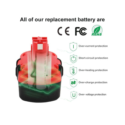 SHENTEC 18V 4.5Ah Ni-MH Replacement Battery for Bosch
