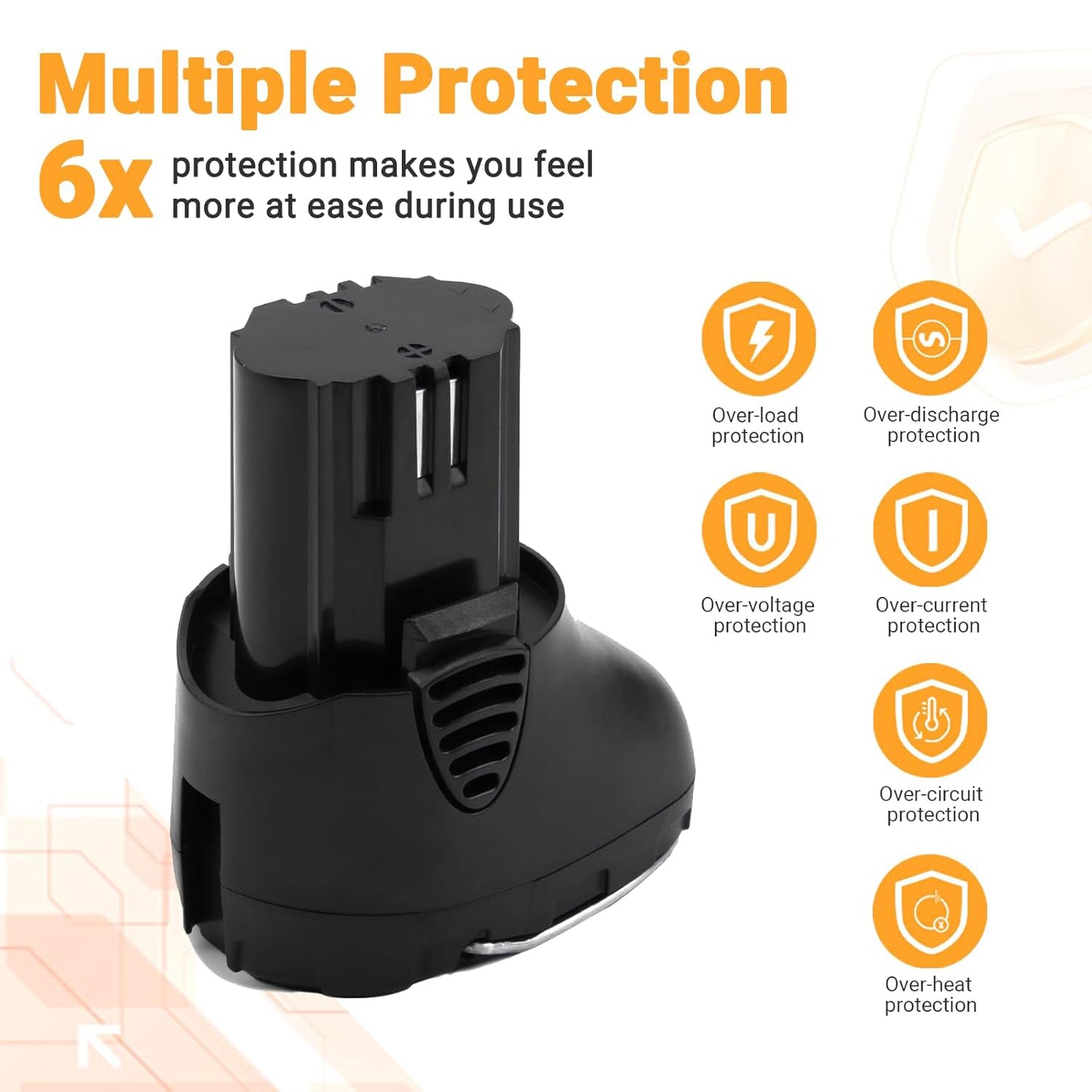 SHENTEC 10.8V 3.0Ah Battery Compatible with Dremel 855-02 855-01