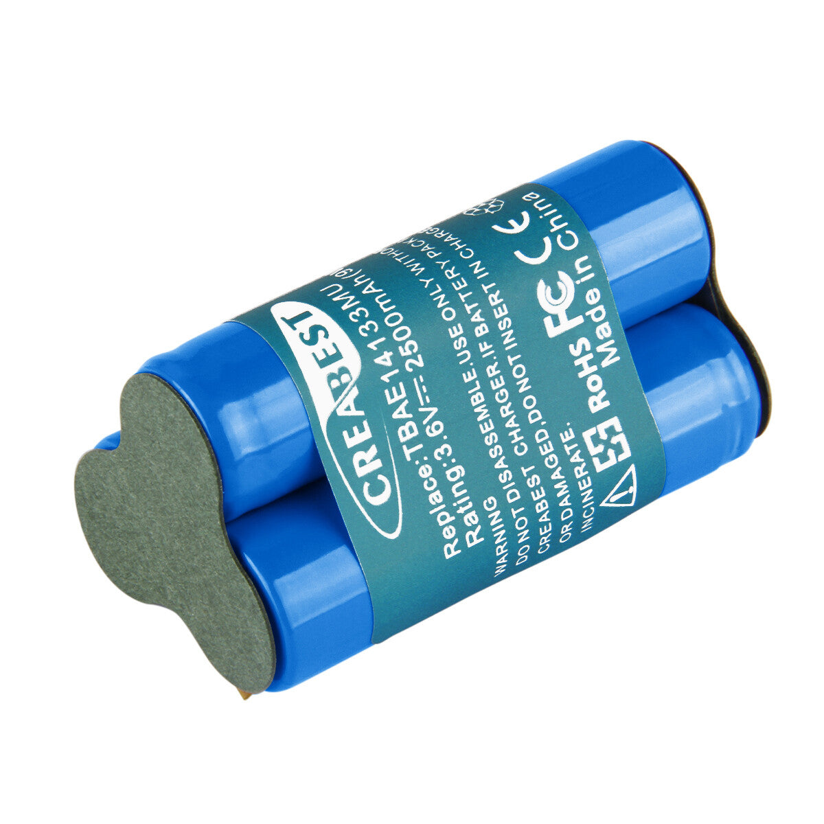 2.5Ah 3.6V Ni-MH Vervangingsbatterij voor AEG Electrolux Handstofzuiger Junior Type TBAE14133M