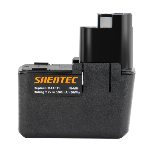 SHENTEC 3.0AH 12V Ni-MH accu voor Bosch BAT011 H1214N 2607335054 2607335055 2607335071