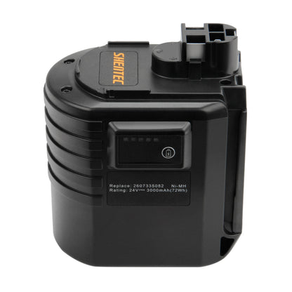 SHENTEC 24V 4.0AH Ni-MH vervangingsaccu voor Bosch 2607335082 0611260539 GBH24VRE GBH24VFR