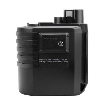 SHENTEC 24V 4.0AH Ni-MH vervangingsaccu voor Bosch 2607335082 0611260539 GBH24VRE GBH24VFR