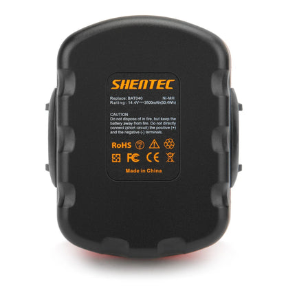 SHENTEC 14.4V 3500mAh Ni-MH batterij voor Bosch BAT038 BAT040 PSR