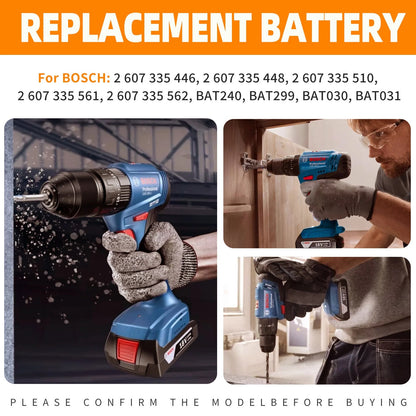 SHENTEC 24V 4Ah Ni-MH-batterij voor Bosch BAT240 BAT299 BAT030 BAT031 GBH24VF