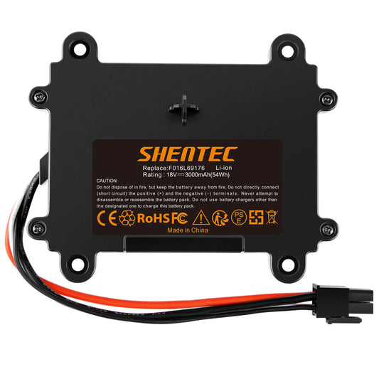 SHENTEC 3.0Ah 18V LI-ION ACCU VOOR BOSCH INDEGO F016L69176 F016104898 5INR19/66 S+400