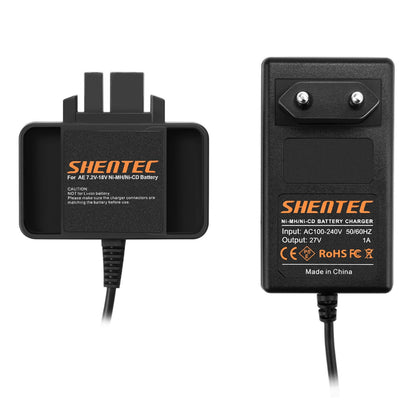 SHENTEC Acculaders voor Milwaukee AEG B9.6 BX9.6 BXS9.6 MX9.6 4 932 366 429