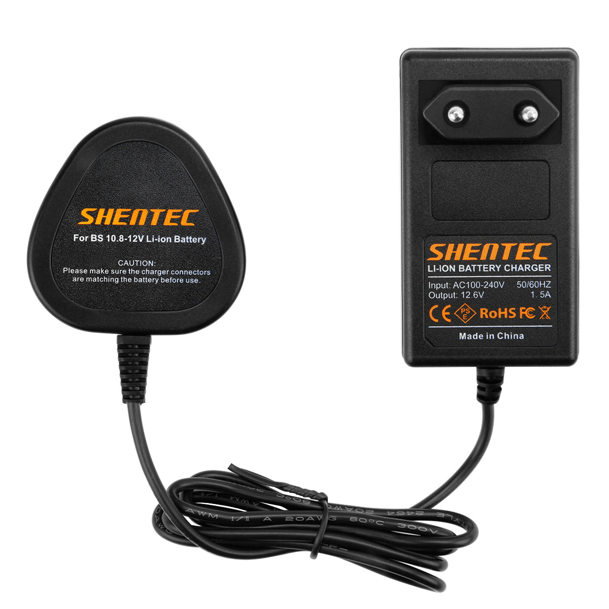 SHENTEC 10,8V/12V Li-ion acculader voor Bosch BAT411 BAT412 BAT413 2607336864 2607336013