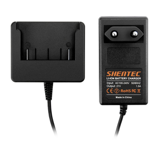 SHENTEC 18V Li-Ion Batterijlader voor BOSCH BAT609 BAT609G BAT610 BAT618 17618