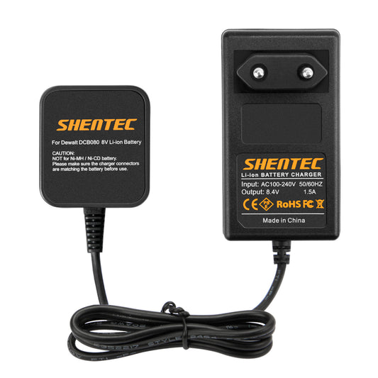 SHENTEC 7.2V Li-ion batterijoplader voor Dewalt DCB080 DCF680N1 DCF682 DCF680G2 DW4390