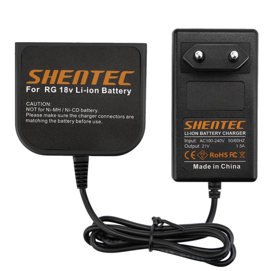 SHENTEC 18V Li-ion batterijlader voor AEG M1830R B1820R L1815R B1830R BUS18X B1814G BX18