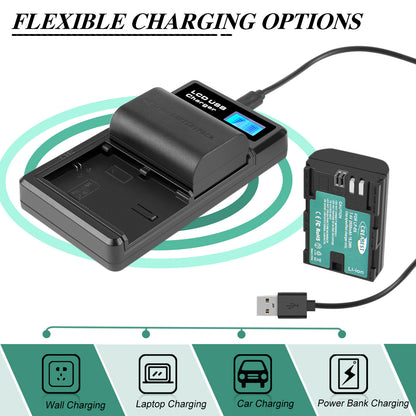 2xLP-E6 LP-E6N Batterij+Dubbele Oplader Voor Canon EOS 90D 5D Mark III IV 80D 60D 70D