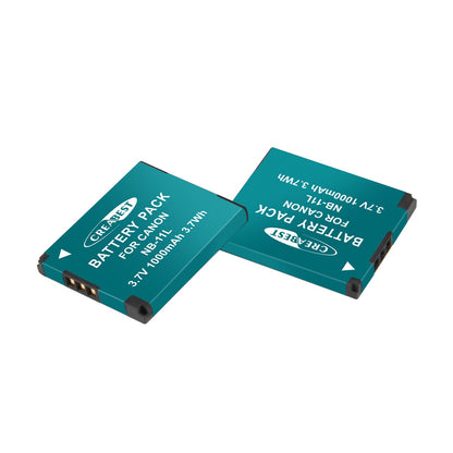 2x NB-11L/11LH Accu+Lader Voor Canon SX410 SX420 SX430 IS IXUS 180 185 190