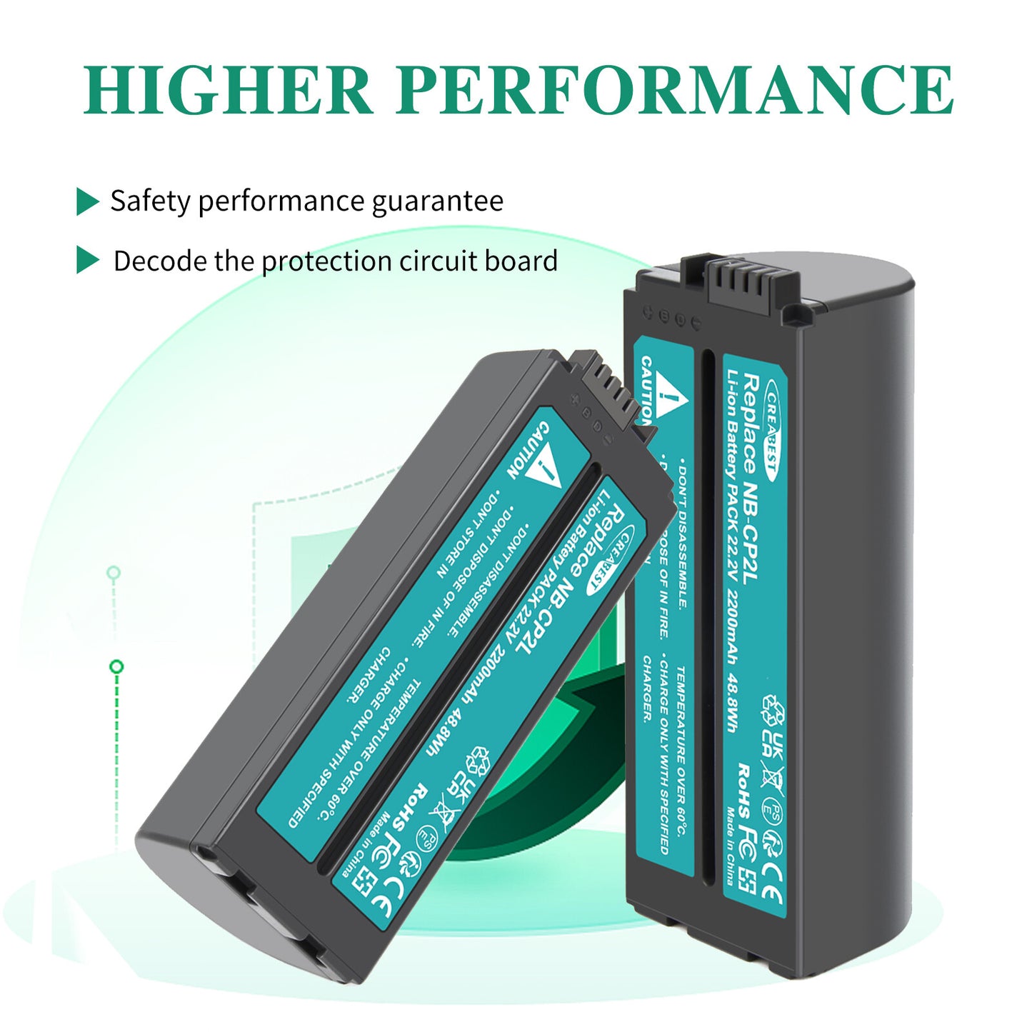 22.2V NB-CP1L Batterij Voor Canon Selphy CP1200 CP1300 CP1500 CP-910 NB-CP2L CP2LH