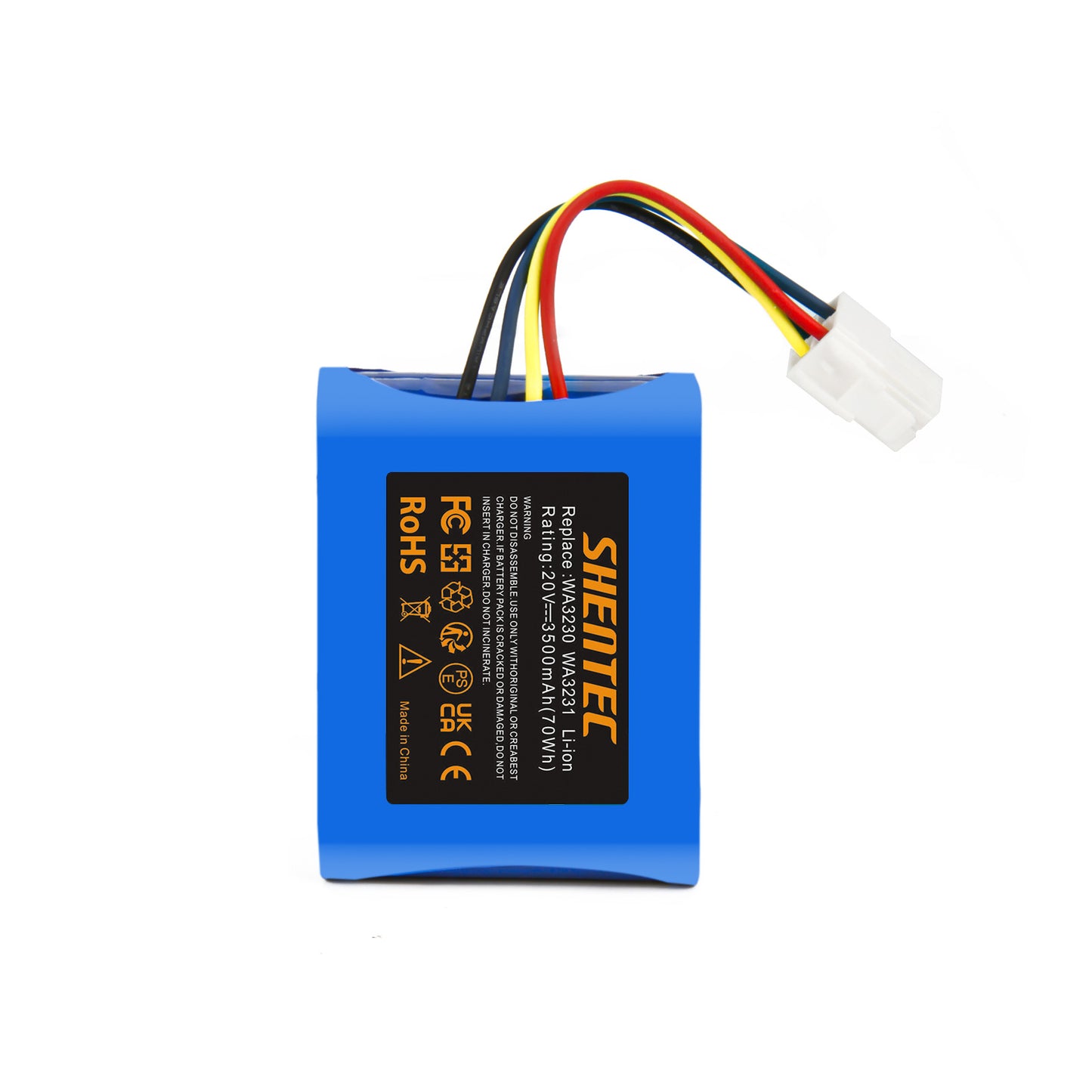 SHENTEC 20V Li-ion 3500mAh accu voor Worx 50032774 50032492 WA3230 WA3231 WR092S