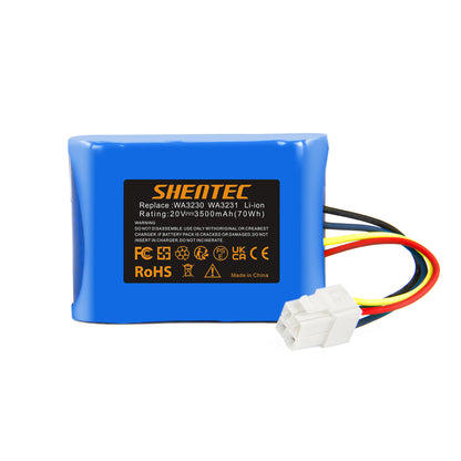 SHENTEC 20V Li-ion 3500mAh accu voor Worx 50032774 50032492 WA3230 WA3231 WR092S