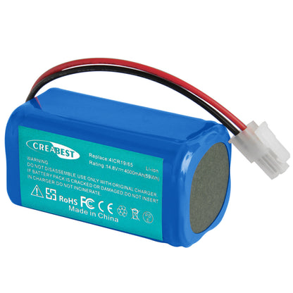 SHENTEC 14.8V 4Ah Li-ion Batterij Voor Ecovacs Deebot CR130 CEN 540 4ICR19/65 Dibea V870