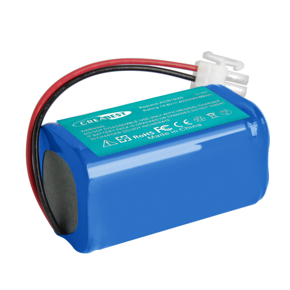 SHENTEC 14.8V 4Ah Li-ion Batterij Voor Ecovacs Deebot CR130 CEN 540 4ICR19/65 Dibea V870