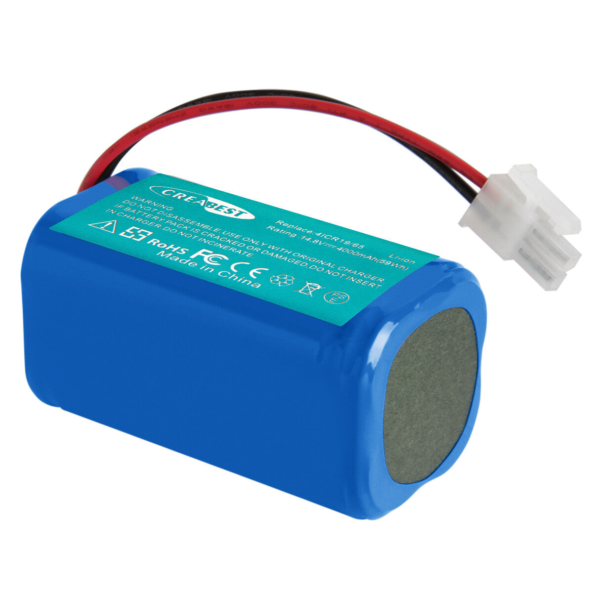 SHENTEC 14.8V 4Ah Li-ion Batterij Voor Ecovacs Deebot CR130 CEN 540 4ICR19/65 Dibea V870