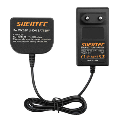 SHENTEC Li-ion-batterijlader voor Worx 20V WX678 WG259 WX390.1 WX393.3 WG549E.9 WA3551.1