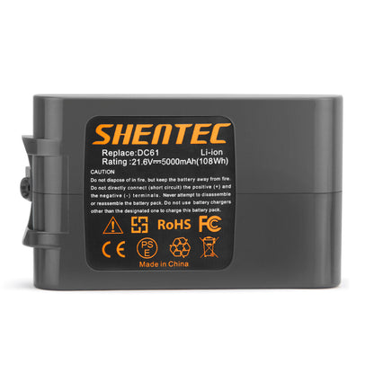 SHENTEC 21.6V 5000mAh Li-ion Vervangende Batterij Voor Dyson V6 DC58 DC72 DC61 DC62 DC74 DC59 965874-02