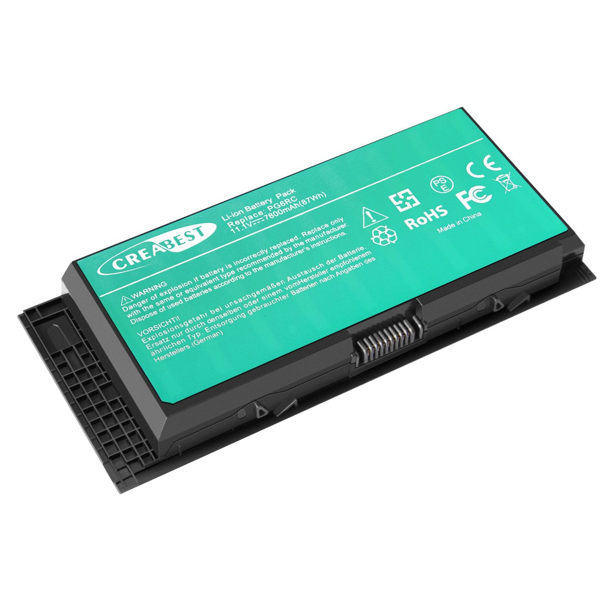 7.8Ah X57F1 86Wh Batterij voor Dell Precision M4600 M4700 M6600 M4800 451-11744 FV993