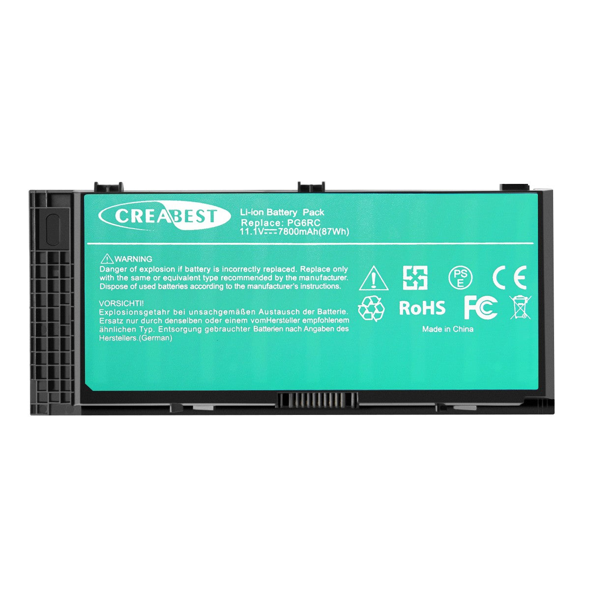 7.8Ah X57F1 86Wh Batterij voor Dell Precision M4600 M4700 M6600 M4800 451-11744 FV993