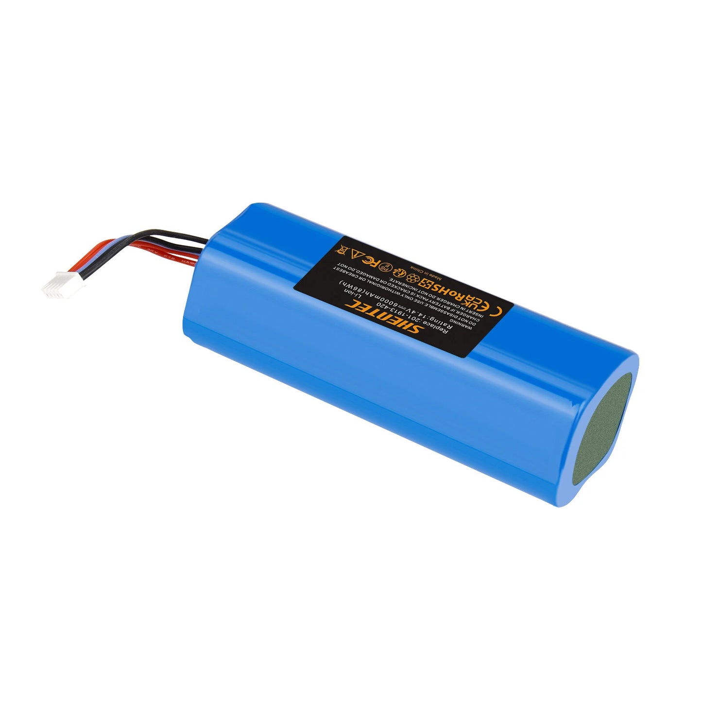 SHENTEC 6Ah Li-ionbatterij voor Ecovacs 201-1913-4200 S10-Li-144-5200 DBX11-11/21