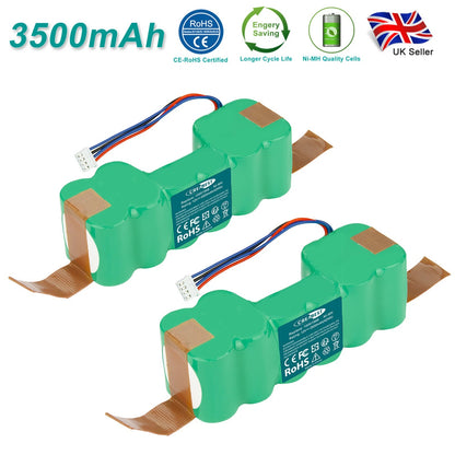 SHENTEC 2X 12V 3500mAh Ni-MH BATTERIJ VOOR DD4G 10001568 DEEBOT OZMO DN55 M89 O601 O610