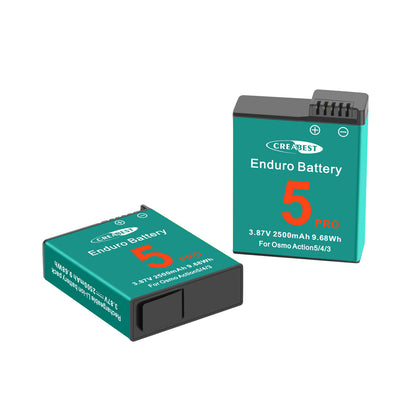 2x Batterij+Lader voor DJI Osmo Action 5 Pro / Action 4 / Action 3