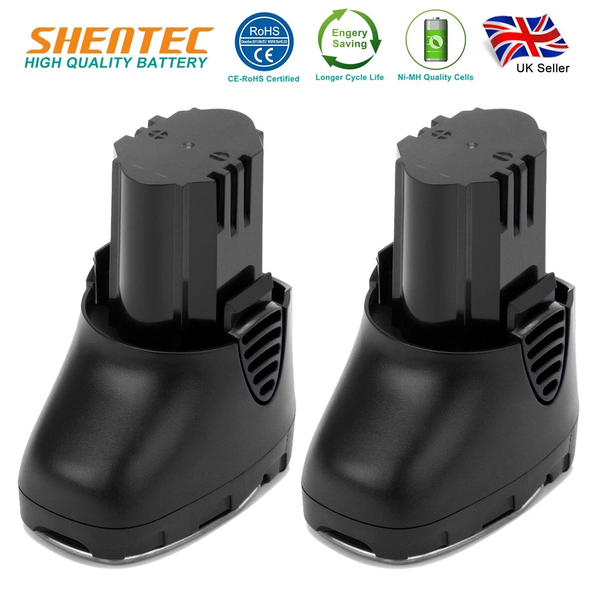 SHENTEC 2-Pack 10.8V 3.5AH Batterij Voor Dremel 855-02 8000-01 8001-01 8001-02 855-45