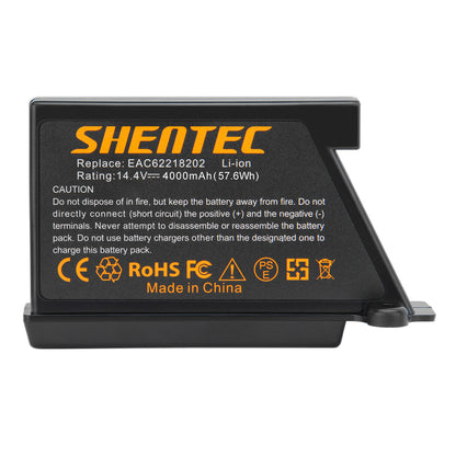 SHENTEC 14.4V 4000mAh Li-ion batterij voor LG EAC60766104 EAC60766105 EAC60766101 VR1012W