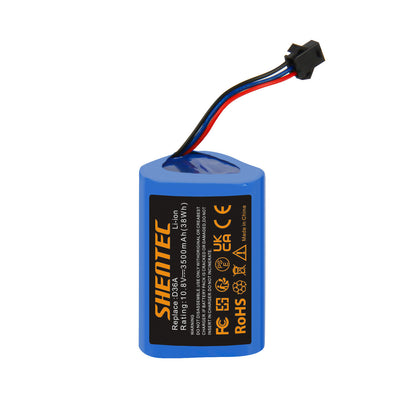 SHENTEC 3.5Ah 10.8V Li-Ion Vervangende Batterij voor Ecovacs DA60 - Darfon ZJ1450 Ecovacs D36A DA60