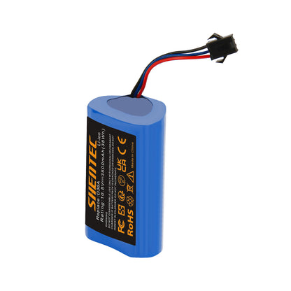 SHENTEC 3.5Ah 10.8V Li-Ion Vervangende Batterij voor Ecovacs DA60 - Darfon ZJ1450 Ecovacs D36A DA60