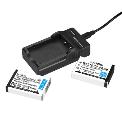 2x NP-95 NP95 3.7V Accu+Lader voor Fujifilm Finepix F30 F31 F31fd X100 X100s