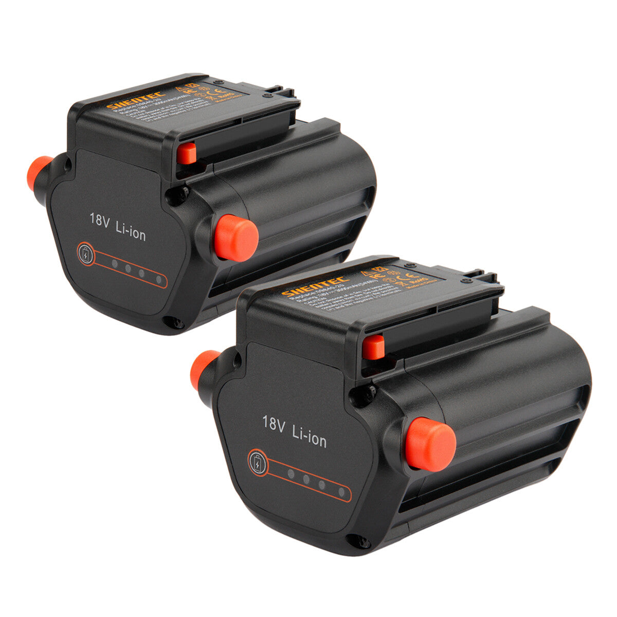 SHENTEC 2X 3000mAh 09840-20 BLi-18 Li-ion batterij voor Gardena Delimber TCS Li-18/20