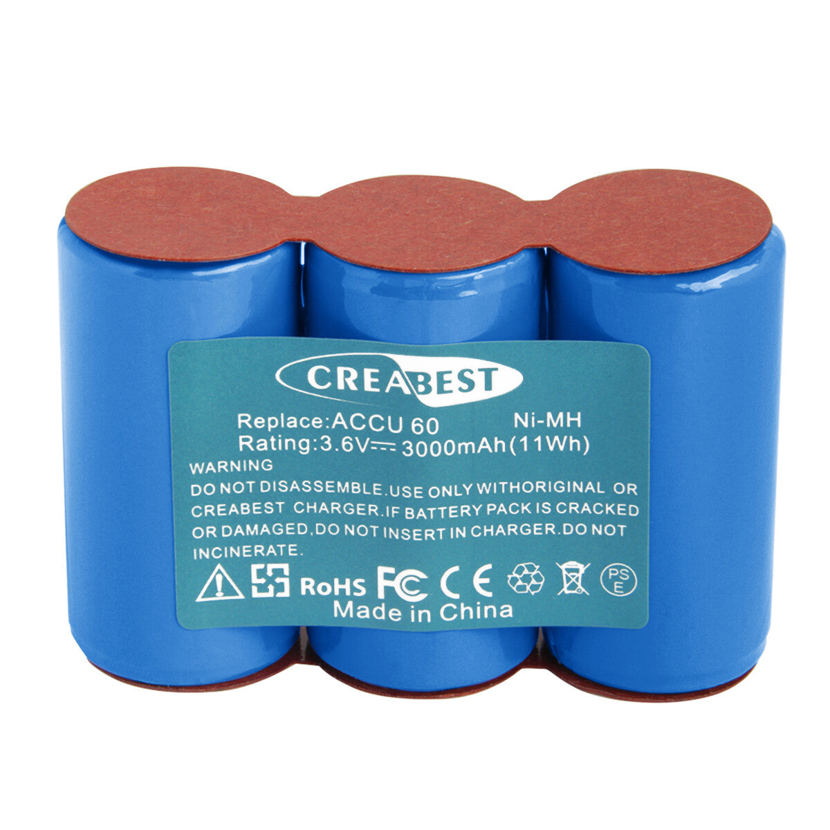 SHENTEC 3.6V 3.0Ah Ni-MH BATTERIJ VOOR GARDENA ACCU 60 ACCU 45 302768 Accu45 8808 Accu60 8800