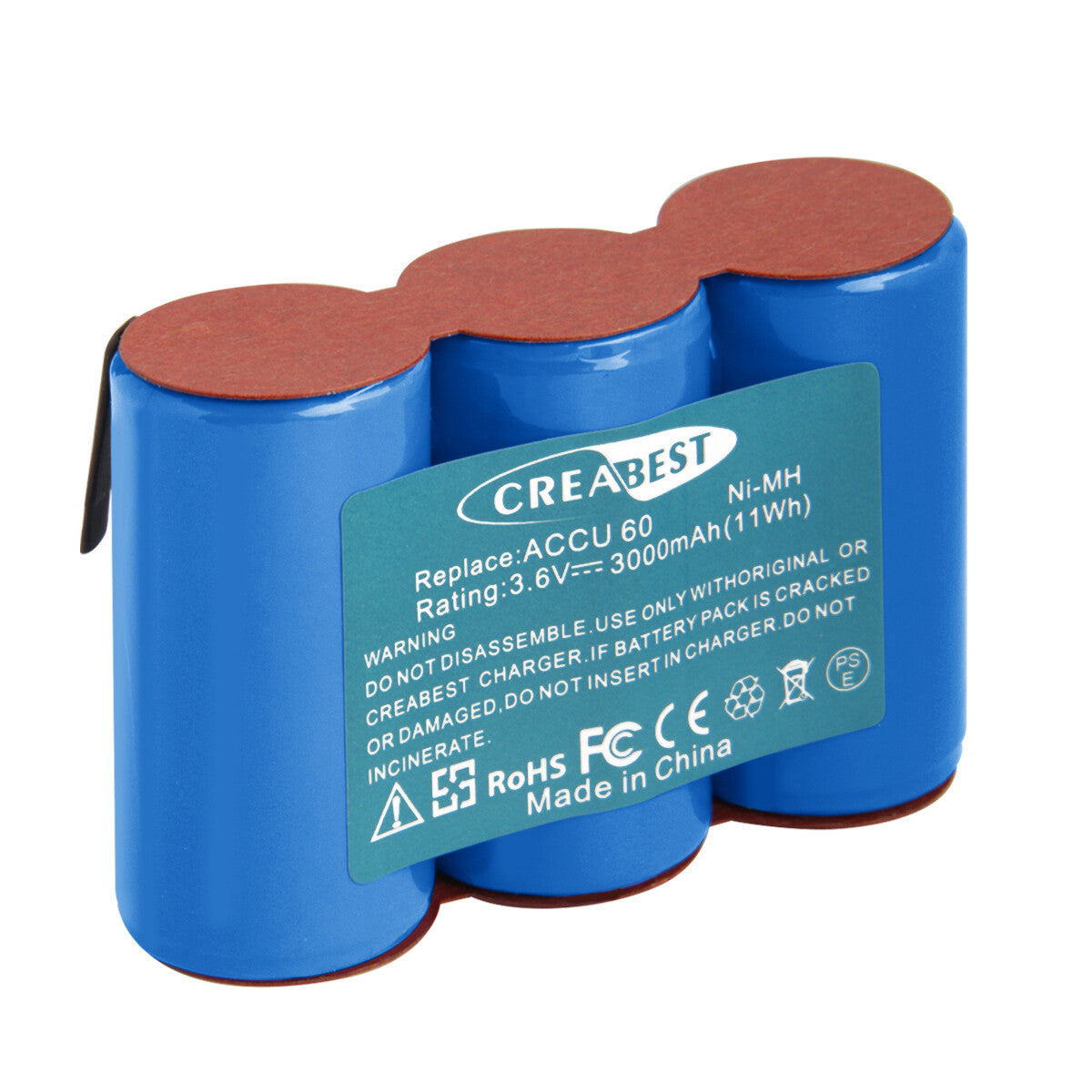 SHENTEC 3.6V 3.0Ah Ni-MH BATTERIJ VOOR GARDENA ACCU 60 ACCU 45 302768 Accu45 8808 Accu60 8800