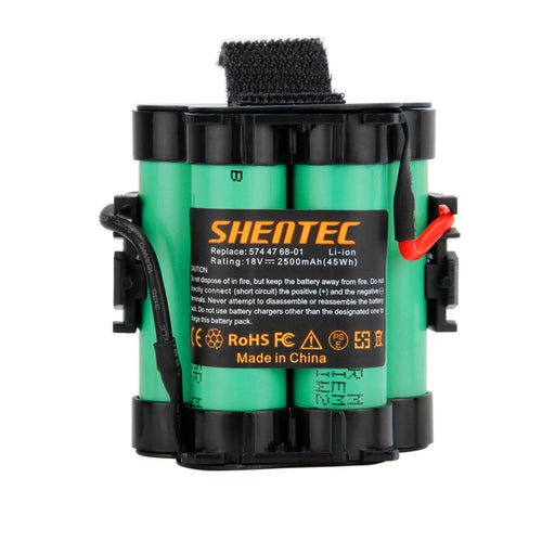 SHENTEC 18V 2500mAh Li-Ion batterij voor Husqvarna Automower 105 en Gardena R38Li R40Li R45Li
