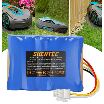 SHENTEC 18.5V 3.4Ah Li-ion Accu Voor Husqvarna 584 85 28-01 Gardena Sileno R100Li R130L