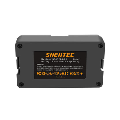 SHENTEC 3500mAH 18V Li-Ion batterij voor Gardena Sileno 2020 City 2018 Sileno+R100L