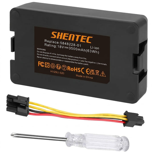 SHENTEC 18V Li-ion vervangingsaccu voor tuingazon Husqvarna Automower 115H 305 2020 310 2020 520 2021 520 2022 Limited Edition 2020