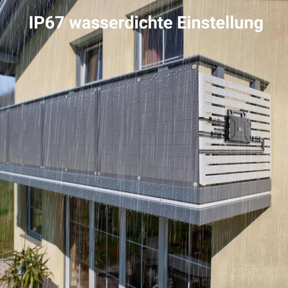 Balcony Power Station 800W flexibele zonnekit met 4 x 200 W flexibele zonnepanelen en omvormer 800 W, plug-and-play met 5 m AC-kabel