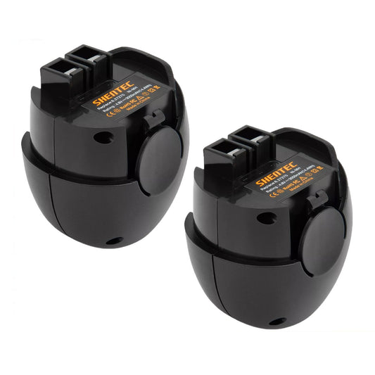 SHENTEC 2x 4.8V 3500mAh Ni-MH Vervangende Batterij Voor Metabo Powergrip 2 60005952 6.27270 6.27273